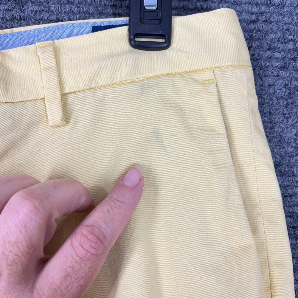 Polo Ralph Lauren Chino Shorts Mens Yellow 30 Flat Front Casual Summer Preppy 9